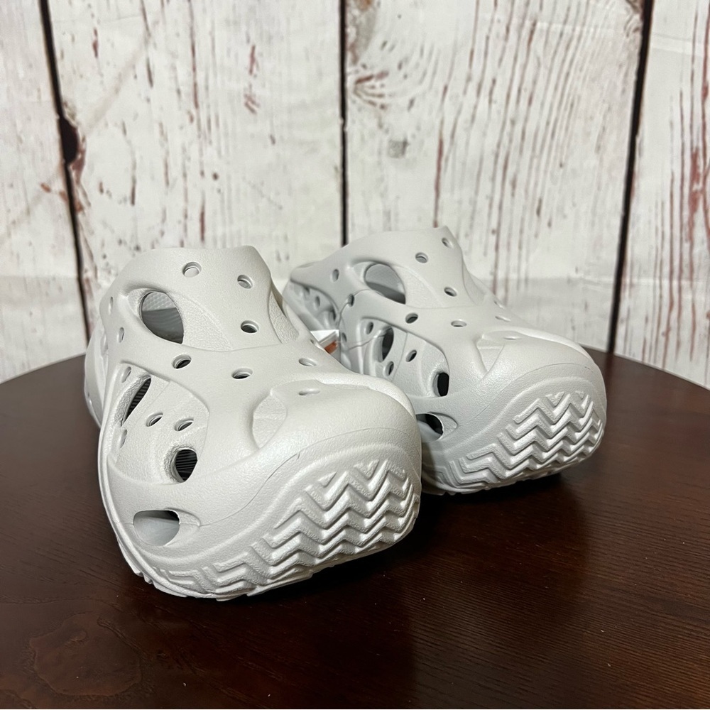 CROCS CAGED CLOG in Gray platforms size 8 - Picture 3 of 10